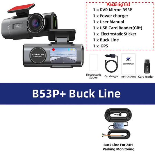 DashCam 4K 24H24 WIFI/GPS dashprocam